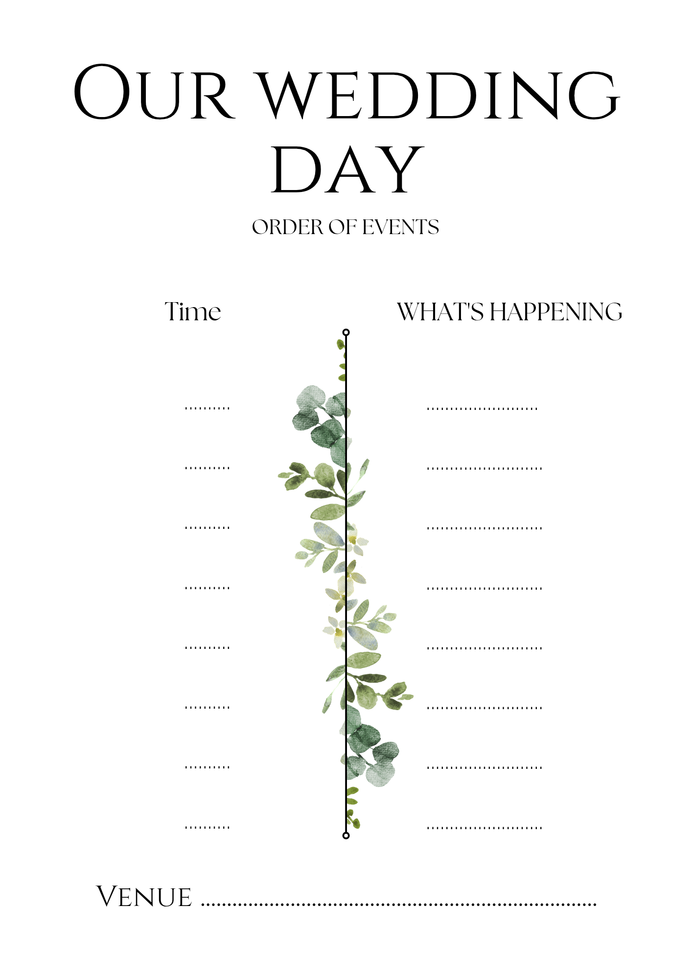 Wedding Planner Digital Download