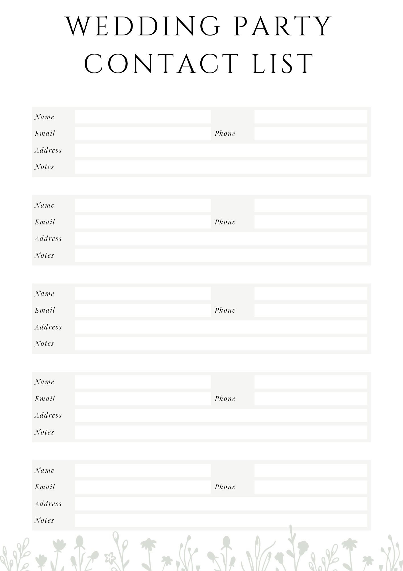Wedding Planner Digital Download