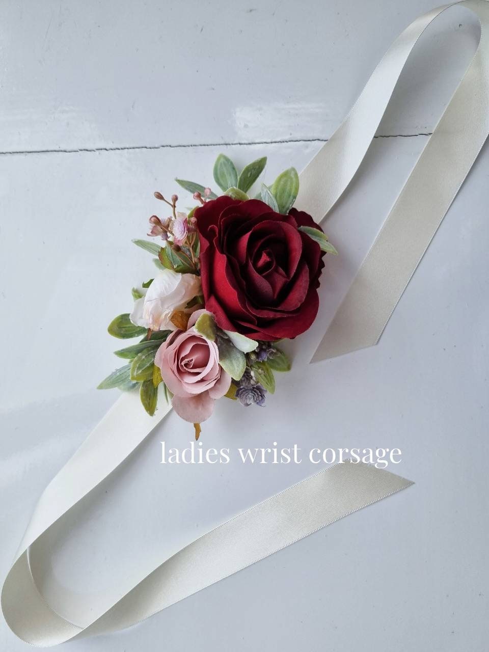 Burgundy, ivory, blush and dusty pink, grey and muted greenery silk bridal bouquet, wedding bouquet/ artificial bridal bouquet/ wedding