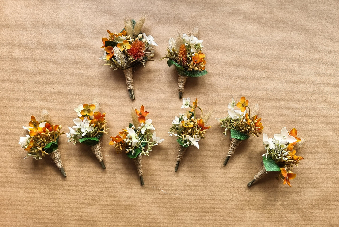 Autumn shades silk wedding flowers, boho bridal bouquet, artificial wedding flowers, bridal flowers