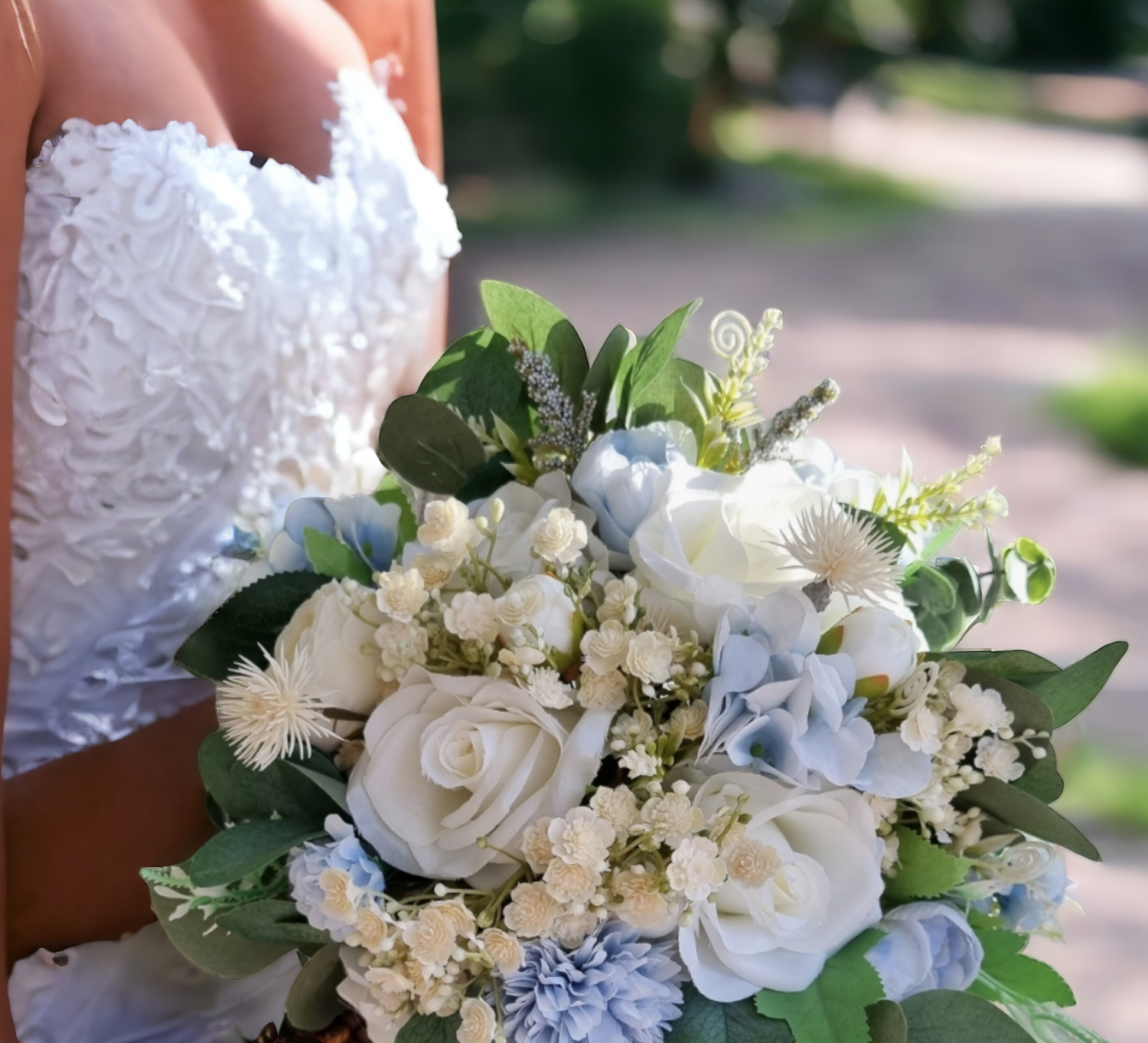 Artificial bridal bouquet options