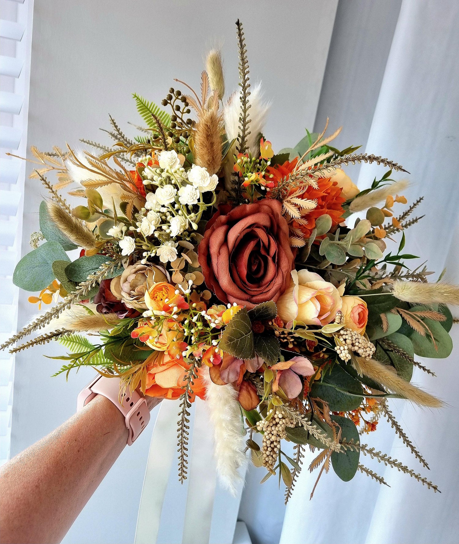 Autumn artificial wedding flowers