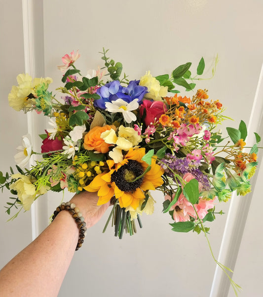 Festival brights artificial wedding flowers