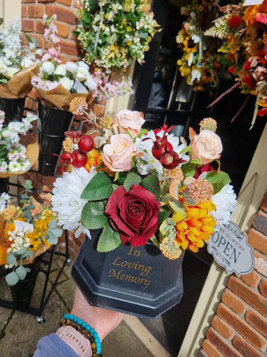 Rememberance Flowers in pot