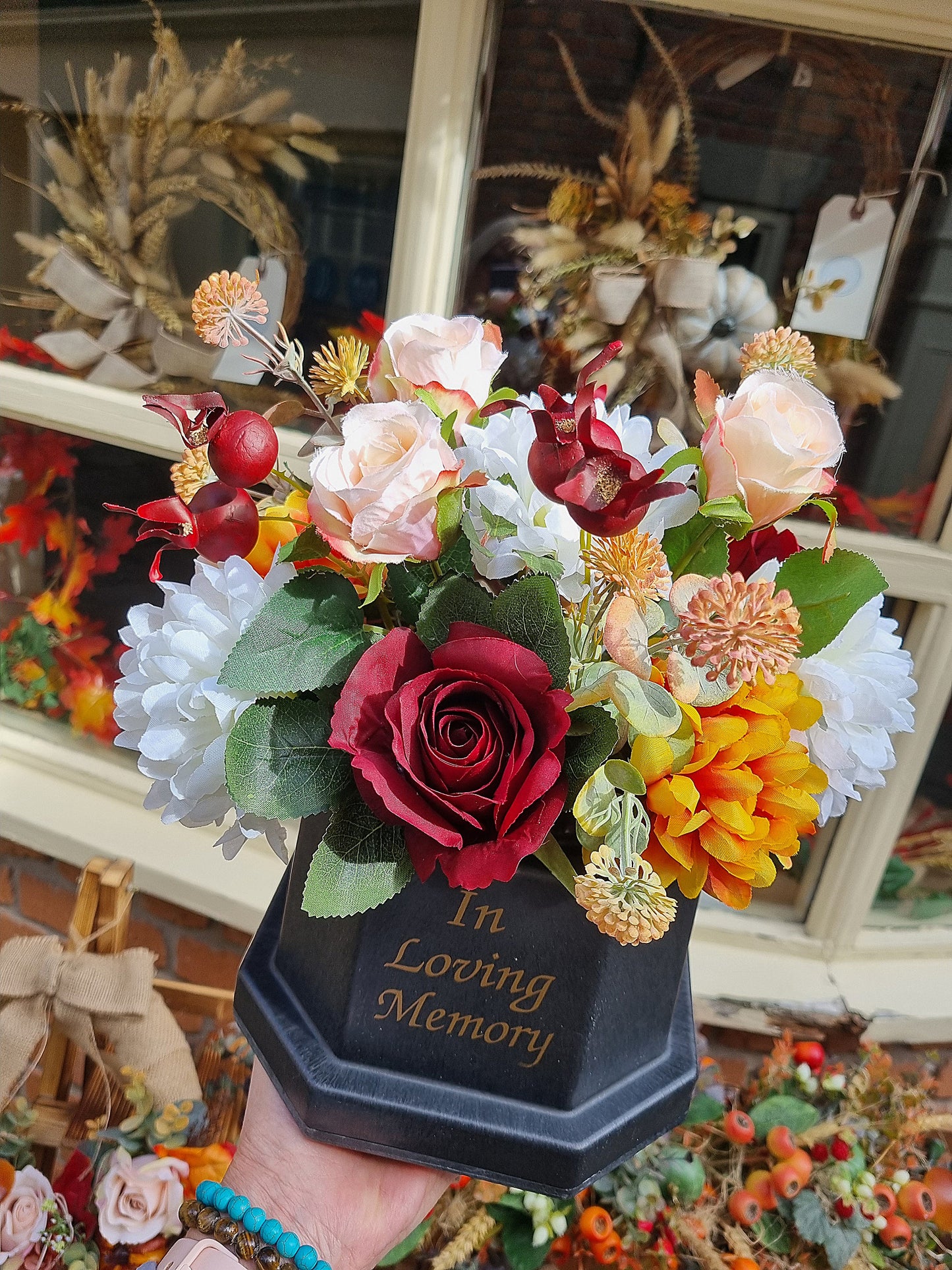 Rememberance Flowers in pot