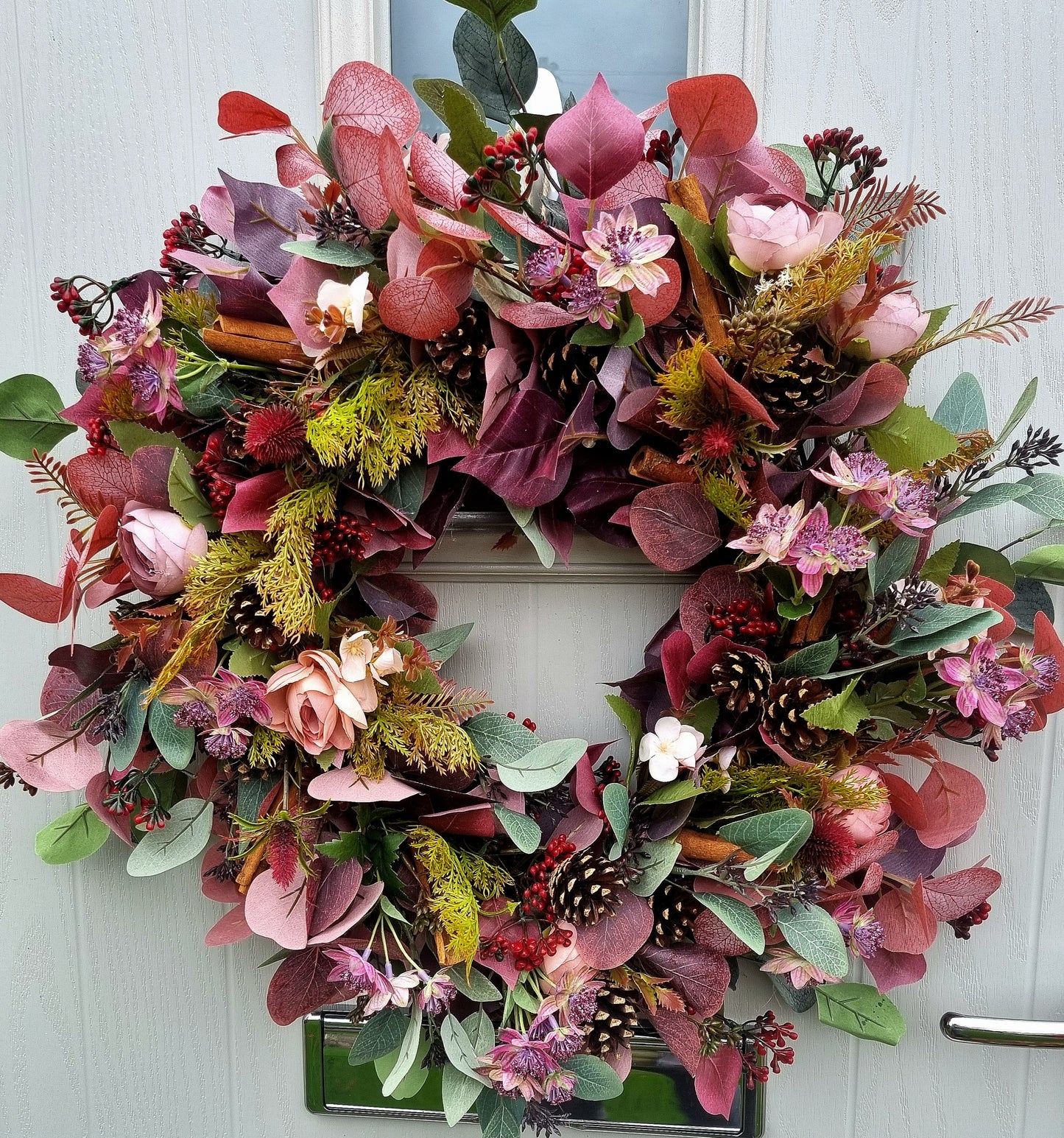 Artificial Christmas/Winter wreath