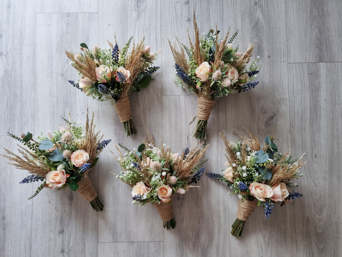 Boho artificial wedding bouquet