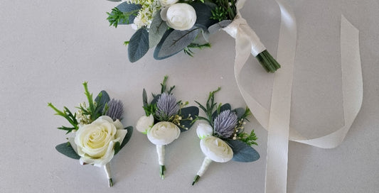 Roses & Thistles buttonholes