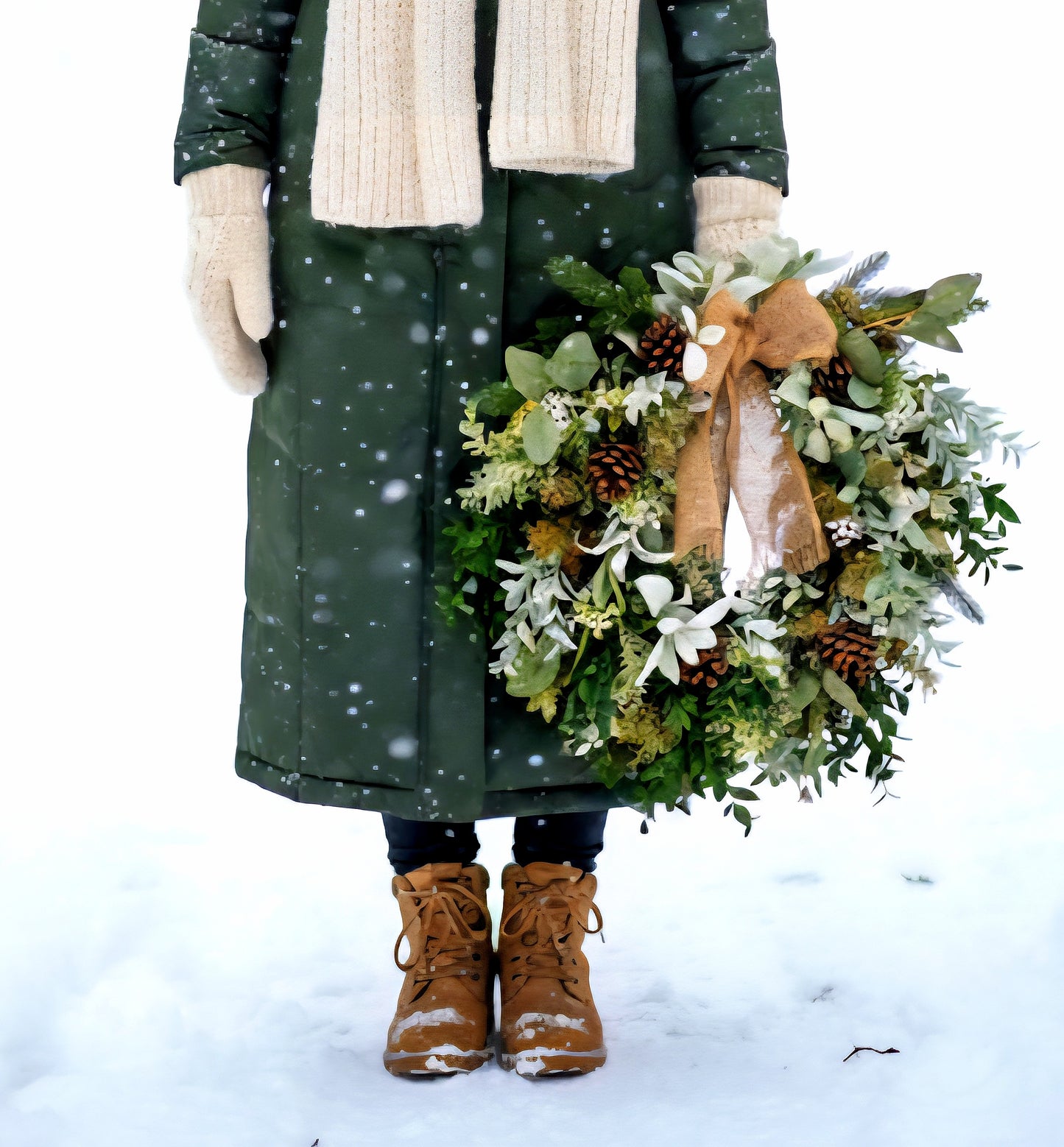 Artificial nordic wreath