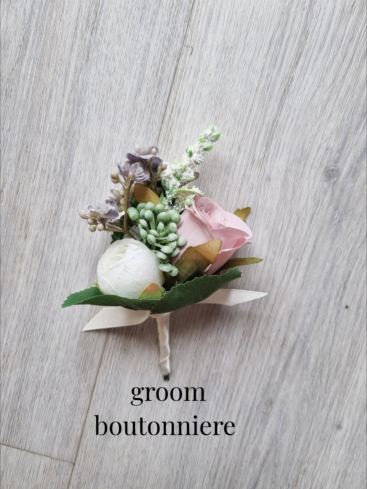Dusty Pink Silk Bridal Bouquet: Wild Rose Wedding Bouquet